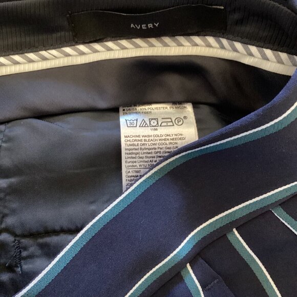 Banana Republic Avery Women's Striped Pants Size 6 Navy & White Trousers - Picture 3 of 9